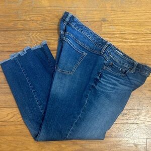 Torrid Boyfriend Denim Jeans Size 16 Hemmed Frayed Edge